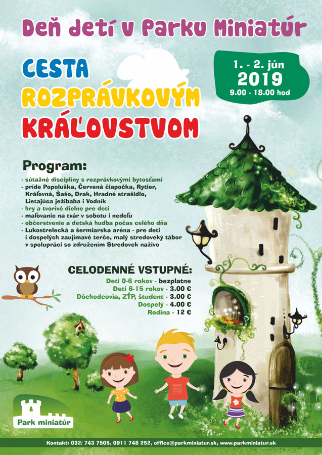 cesta rozpravkovy kralovstvo park miniatur 2019 v