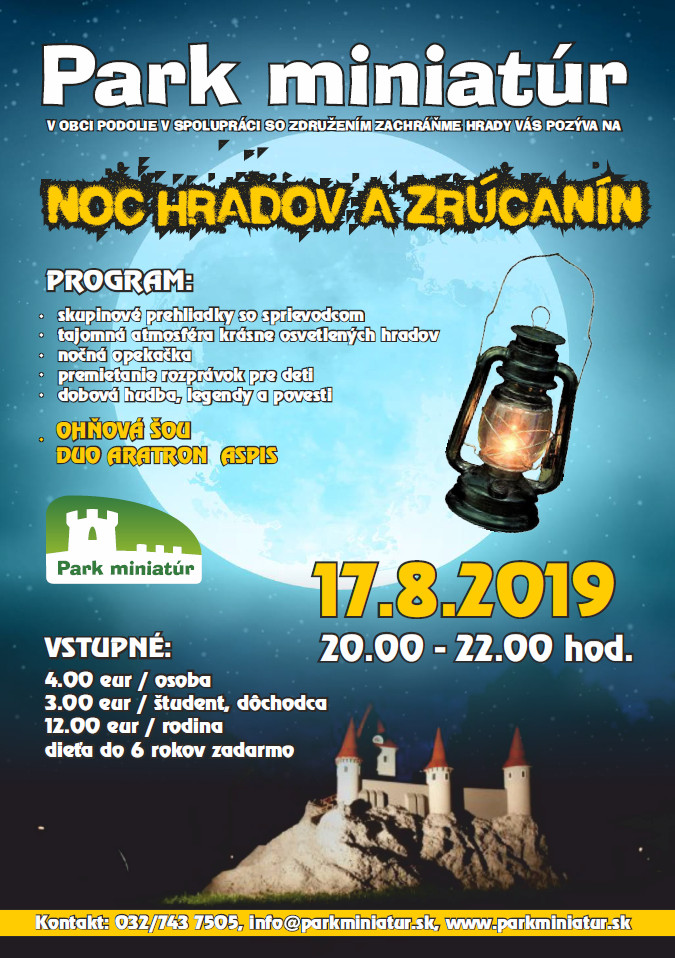 park miniatur nocna prehliadka 2019